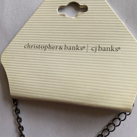 Christopher & Banks Gold tone and Silver Concentric Circle Necklace - Picture 7 of 7
